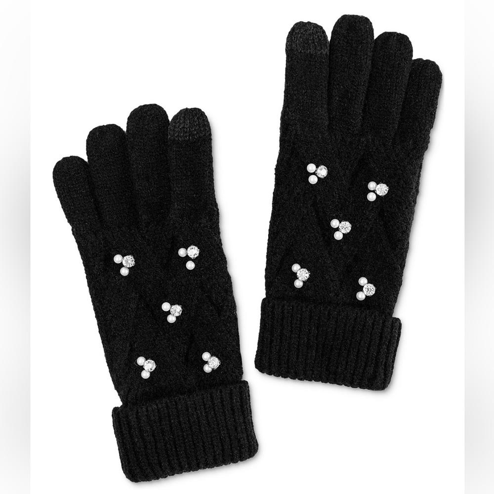 INC International Concepts embellished touchscreen gloves. NWOT